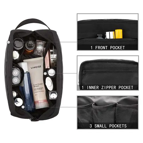 Wholesale Water-Resistant Toiletry Bag | Compact Nylon Travel Organizer for Business & Gym